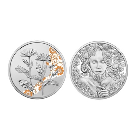 10 Euros Autriche 2022, Argent, Coffret BE, Le souci