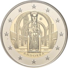 2 Euros Andorre 2021, Coffret BE, Couronnement de Notre-Dame de Meritxell