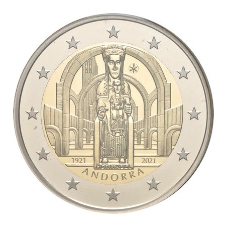 2 Euros Andorre 2021, Coffret BE, Couronnement de Notre-Dame de Meritxell