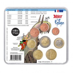 Série 8 pièces euro, France 2021, Miniset BU, Face nationale -  Astérix et le griffon