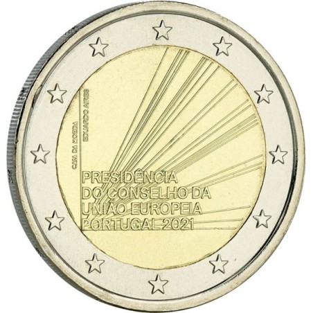 2 Euros Portugal 2021, UNC, Présidence portugaise