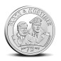 Pièce de 5 Euros Belgique 2021, BU coincard, 75 ans de Blake & Mortimer, Version relief Pièce de 5 Euros Belgique 2021, BU coincard, 75 ans de Blake & Mortimer, Version relief