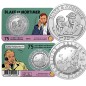 5 Euros Belgique 2021, BU coincard, 75 ans de Blake & Mortimer, Version relief