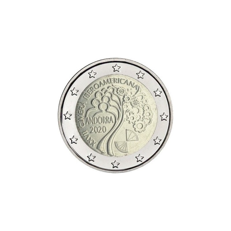 2 Euros Andorre 2020, Coffret BE, XVII Sommet Ibérico-Américain à Andorre