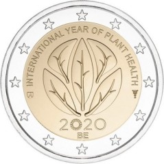 2 Euros Belgique 2020, BU coincard version flamande, Année internationale de la santé des plantes