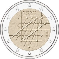 2 Euros Finlande 2020, UNC, 100 ans de l'Université de Turku