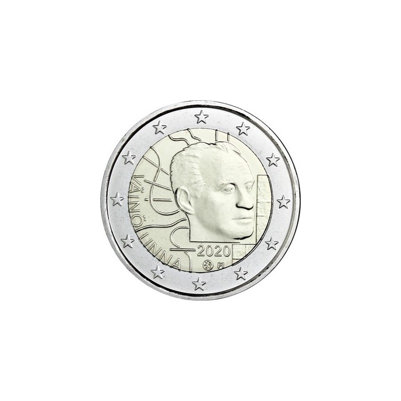 2 Euros Finlande 2020, UNC, 100 ans de la naissance de Väinö Linna