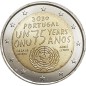 2 Euros Portugal 2020, UNC, 75 ans ONU