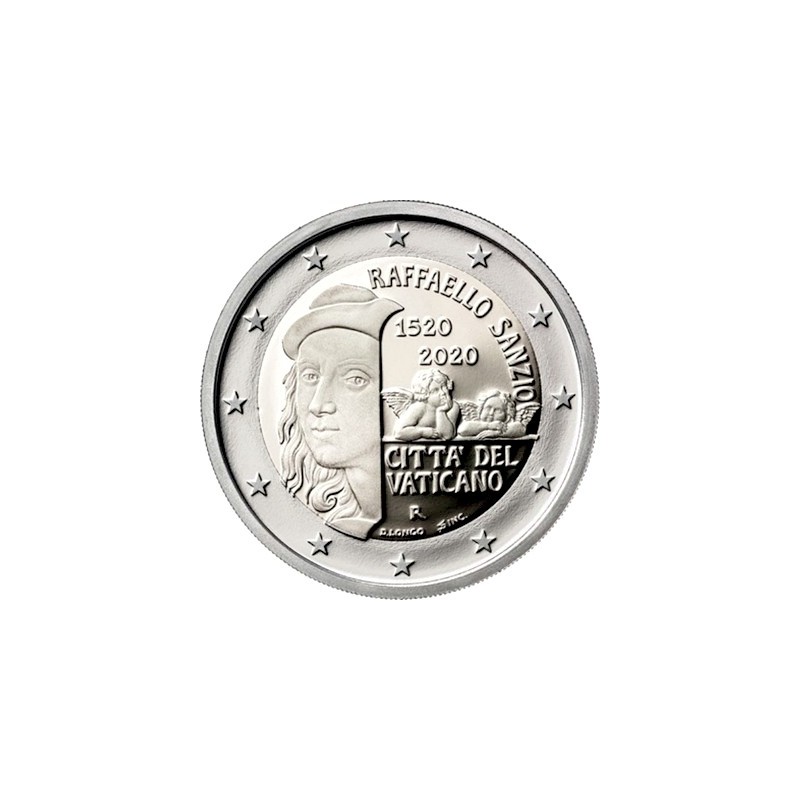 2 Euros Vatican 2020, BU sous blister, 500 ans de la mort de Raphaël