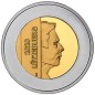 5 Euros Luxembourg 2020, Argent et or nordique, Coffret BE, Renouée bistorde