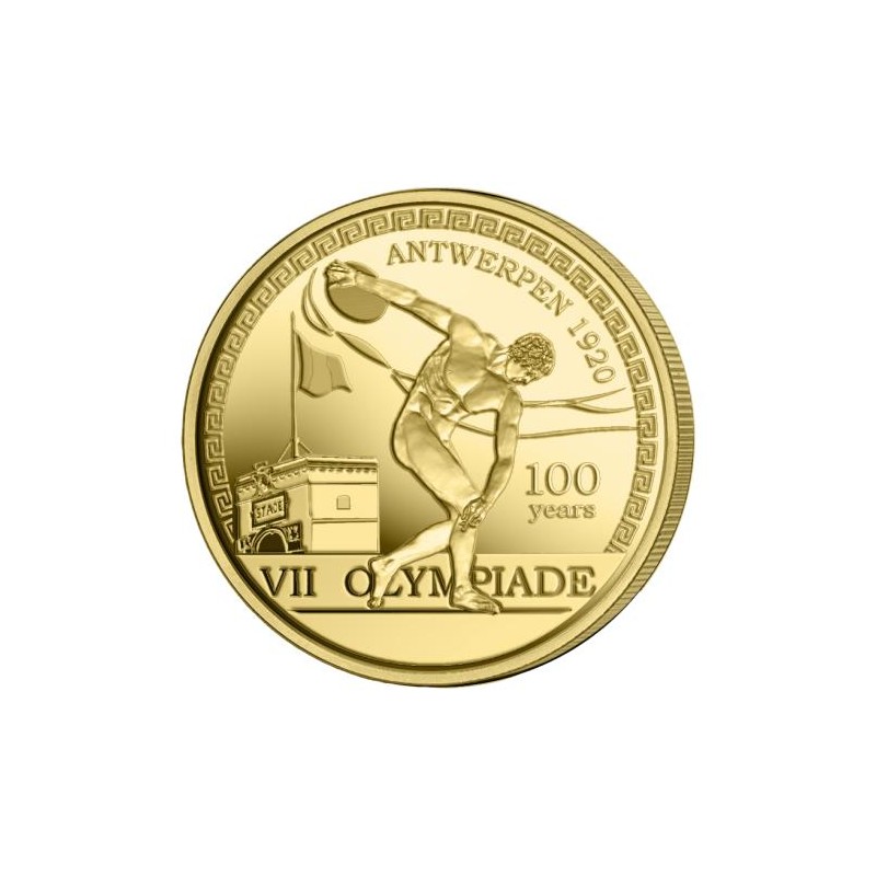 Pièce de 2,50 Euros Belgique 2020, BU coincard version relief, 100 ans JO Anvers