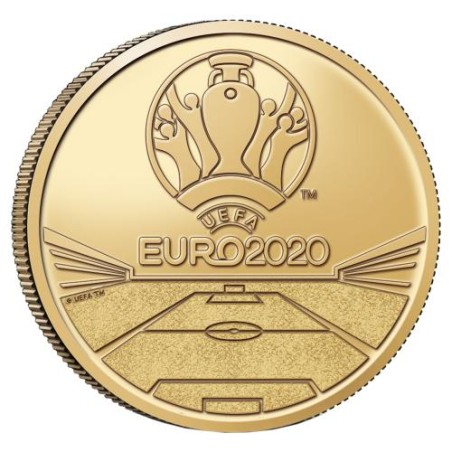 Pièce de 2,50 Euros Belgique 2020, BU coincard version flamande, UEFA Euro