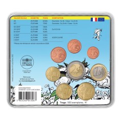 Série 8 pièces euro, France 2020, Miniset BU, Face nationale - Lucky Luke nouvel album