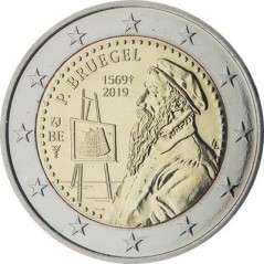 2 Euros Belgique 2019, BU coincard version flamande, 450 ans de la mort de Pieter Brughel