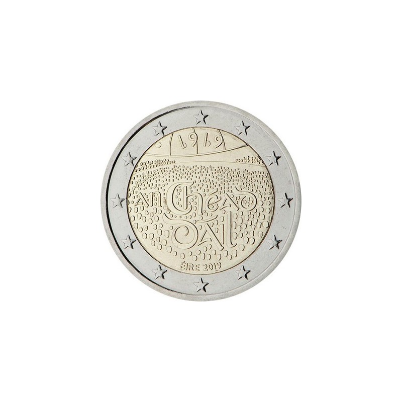 2 Euros Irlande 2019, UNC, 100 ans de Dail Eireann