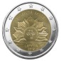 2 Euros Lettonie 2019, UNC, Soleil Levant