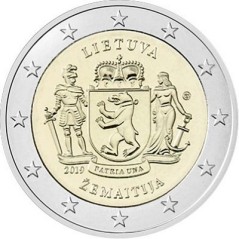 2 Euros Lituanie 2019, UNC, région historique de Zemaitija