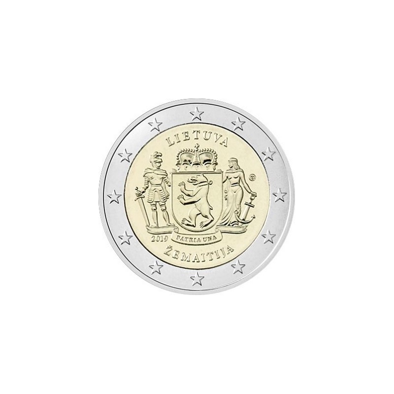 2 Euros Lituanie 2019, UNC, région historique de Zemaitija