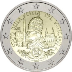 2 Euros Vatican 2019, Coffret BU, 90 ans de la fondation de l’État du Vatican