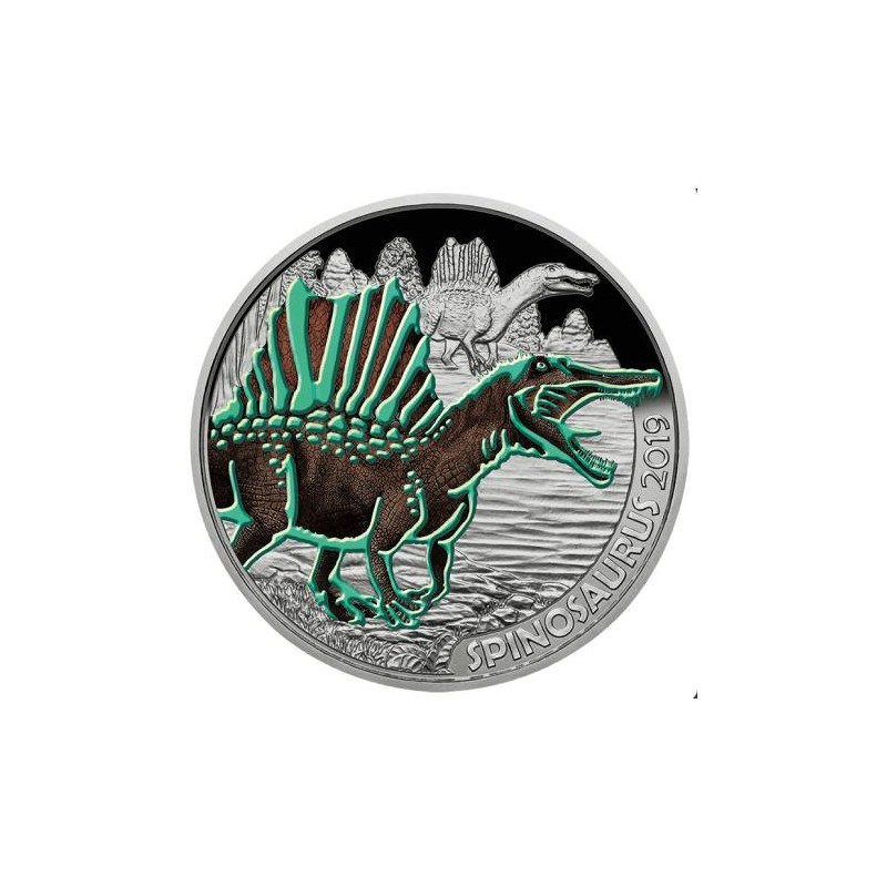 3 Euros Autriche 2019, UNC, Spinosaurus