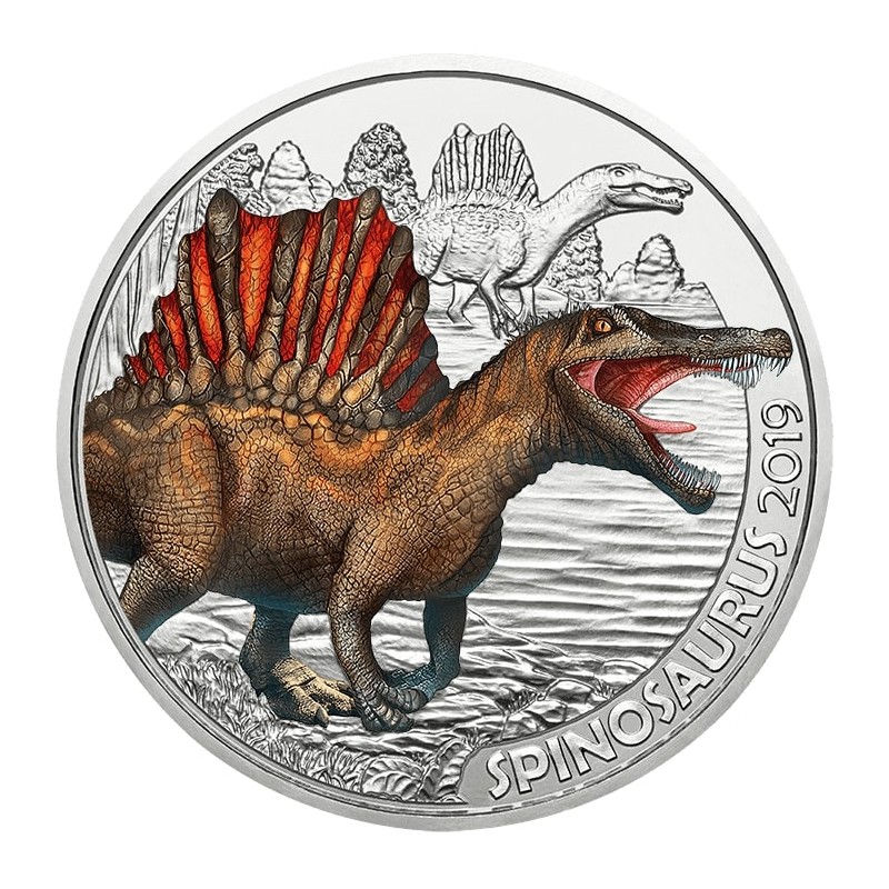 3 Euros Autriche 2019, UNC, Spinosaurus