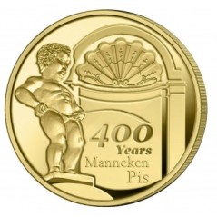 Pièce de 2,50 Euros Belgique 2019, BU coincard version française, 400 ans Manneken Pis