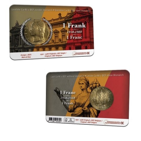 1 Franc Cérès, Coincard BU, Belgique 2023, version française