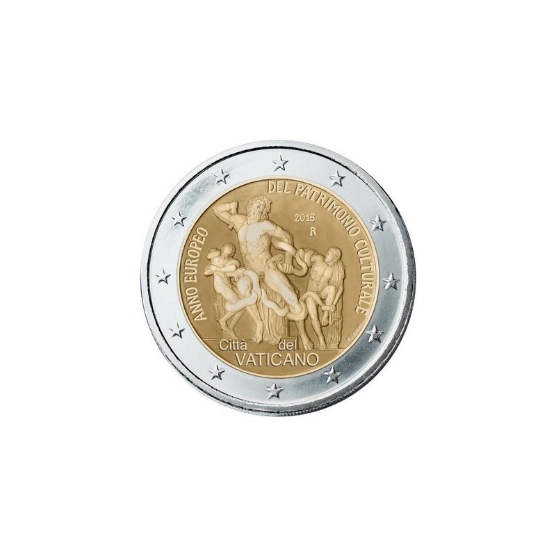 2 Euros Vatican 2018, Coffret BU, Patrimoine culturel