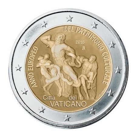 2 Euros Vatican 2018, Coffret BU, Patrimoine culturel