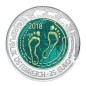 Pièce de 25 Euros Autriche 2018, BU argent et niobium, Anthropocène Pièce de 25 Euros Autriche 2018, BU argent et niobium, Anthropocène
