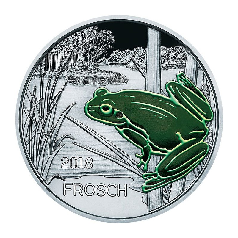 3 Euros Autriche 2018, UNC, La grenouille