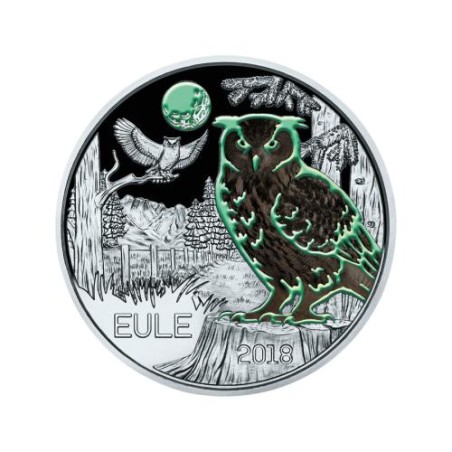 3 Euros Autriche 2018, UNC, Le hibou