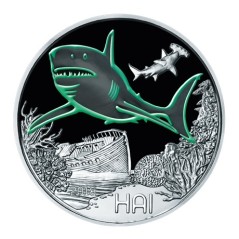 3 Euros Autriche 2018, UNC, Le requin