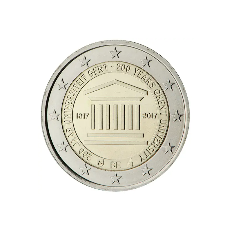 2 Euros Belgique 2017, BU coincard, Version française, Université de Gent