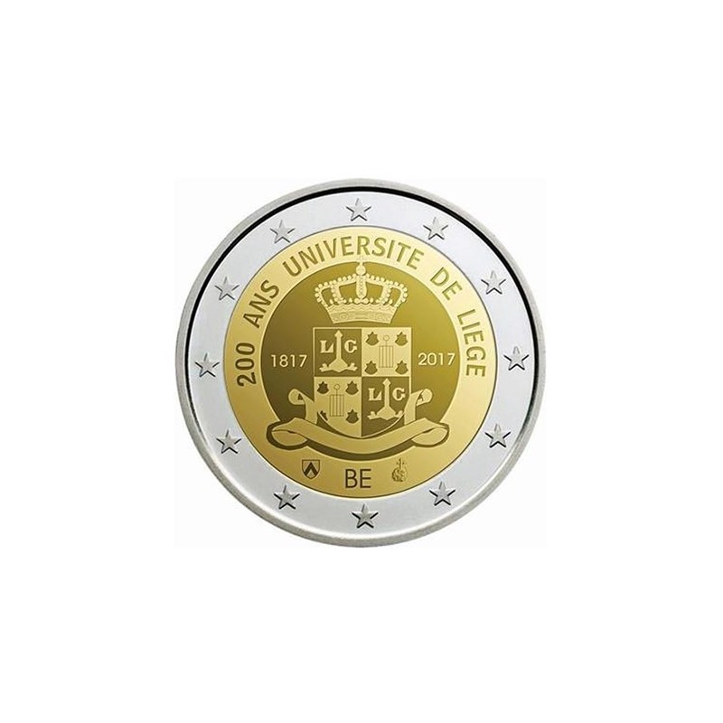 2 Euros Belgique 2017, BU coincard, Version flamande, Université de Liège