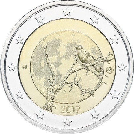 2 Euros Finlande 2017, UNC, Nature finlandaise