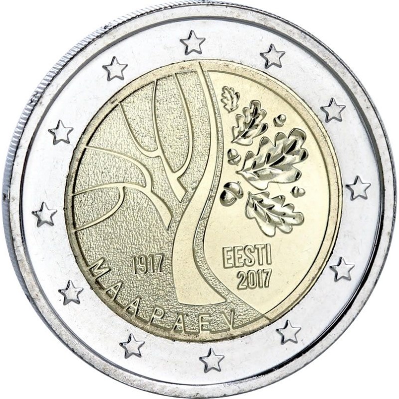 2 Euros Estonie 2017, UNC, Route de l'Estonie vers l'indépendance