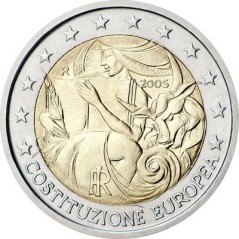 2 Euros Italie 2005, 1er anniversaire de la signature de la constitution européenne