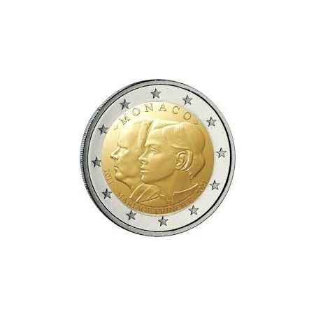 2 Euros Monaco 2021, Coffret BE, 10 ans de mariage du Prince Albert & Charlène