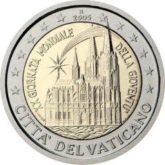 2 Euros Vatican 2005, 20ᵉ journée mondiale de la jeunesse