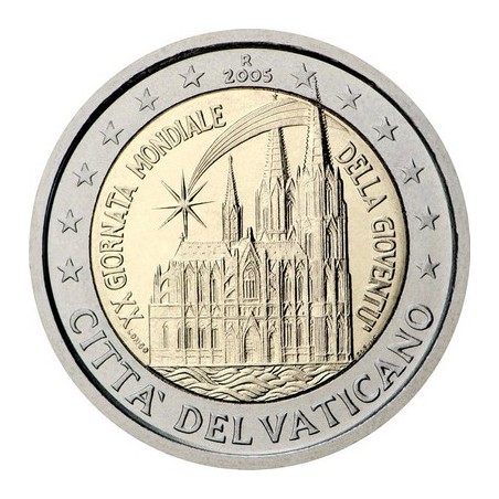 2 Euros Vatican 2005, 20ᵉ journée mondiale de la jeunesse