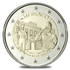 2 Euros Monaco 2017, Coffret BE, Création des Carabiniers du Prince