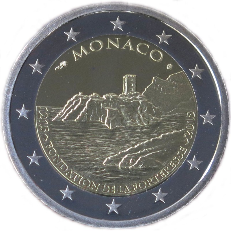 2 Euros Monaco 2015, Coffret BE, Fondation forteresse du rocher