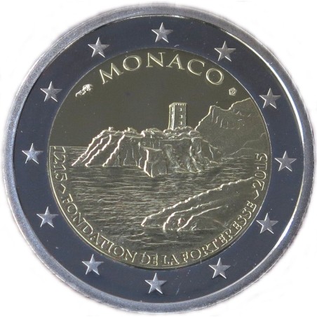 2 Euros Monaco 2015, Coffret BE, Fondation forteresse du rocher