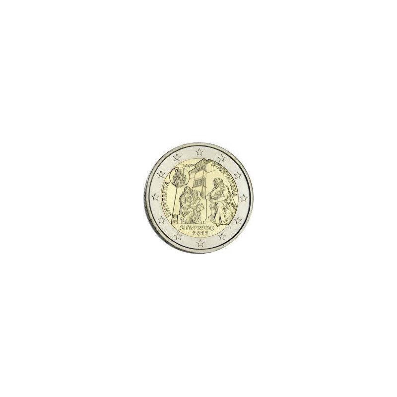 2 Euros Slovaquie 2017, UNC, université Istropolitana