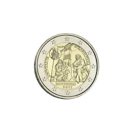 2 Euros Slovaquie 2017, UNC, université Istropolitana