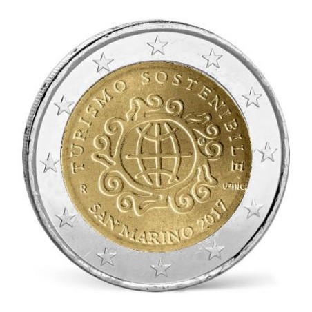 2 Euros Saint-Marin 2017, Coffret BU, Développement du tourisme durable