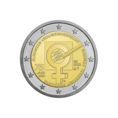 2 Euros Belgique 2023, BU sous coincard, Suffrage Universel des Femmes, Version Flamande