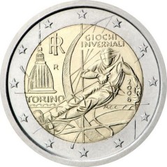 2 Euros Italie 2006, JO d’hiver de Turin