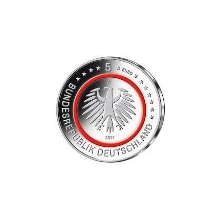 5 Euros Allemagne 2017, UNC, Zone tropicale, Atelier indéterminé